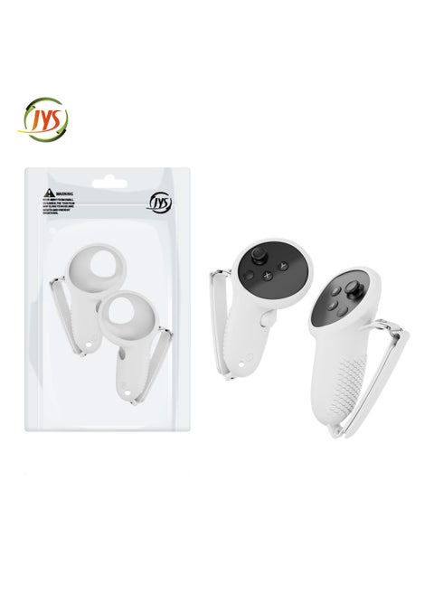 JYS Handle Controller Silicone Sleeve For Meta Quest 3 VR 3 Handle Protection Silicone Sleeve-Product Color:white