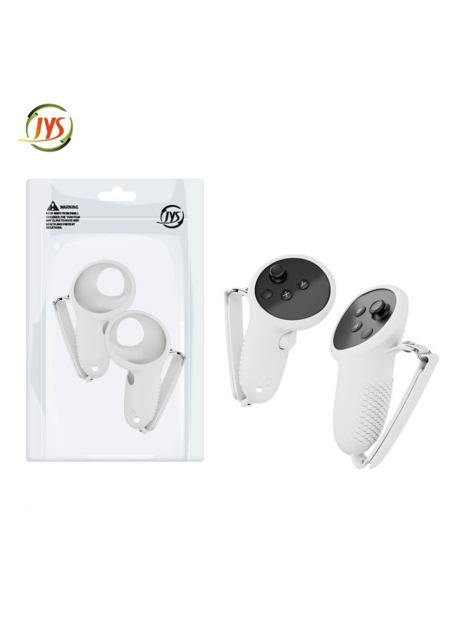 Generic JYS Handle Controller Silicone Sleeve For Meta Quest 3 VR 3 Handle Protection Silicone Sleeve-Product Color:white  - Image 1