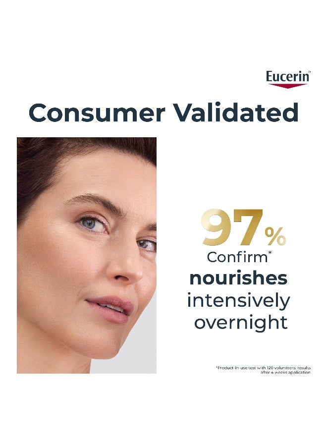 Eucerin Hyaluron Filler + Elasticity Anti-Aging Face Night Cream With Hyaluronic Acid And Collagen For Radiant Skin 50ml - Image 3