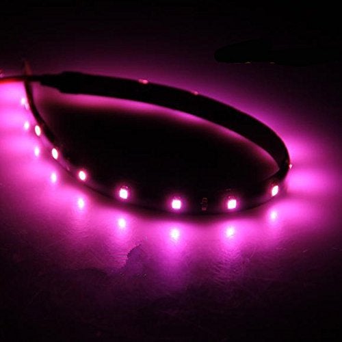 ESUPPORT 5Pcs 30cm 15 LEDs SMD Waterproof Flexible Purple Light Strip Bar car Light Flexible Strip - Image 3