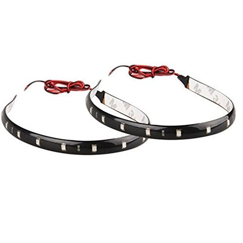 ESUPPORT 5Pcs 30cm 15 LEDs SMD Waterproof Flexible Purple Light Strip Bar car Light Flexible Strip - Image 5