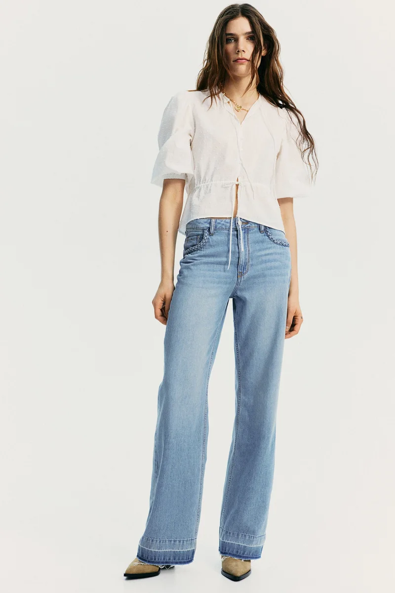 H&M Wide High Jeans