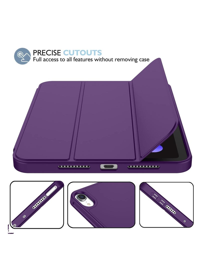 JAJEEK New Smart Case with Pencil Holder Compatible with iPad Mini 7 – Tri-Fold Smart Case with Soft TPU Back, Auto Wake/Sleep, Dustproof & Anti-Fingerprint, Heavy Duty Protection, Ultra-Slim & Lightweight - Image 3