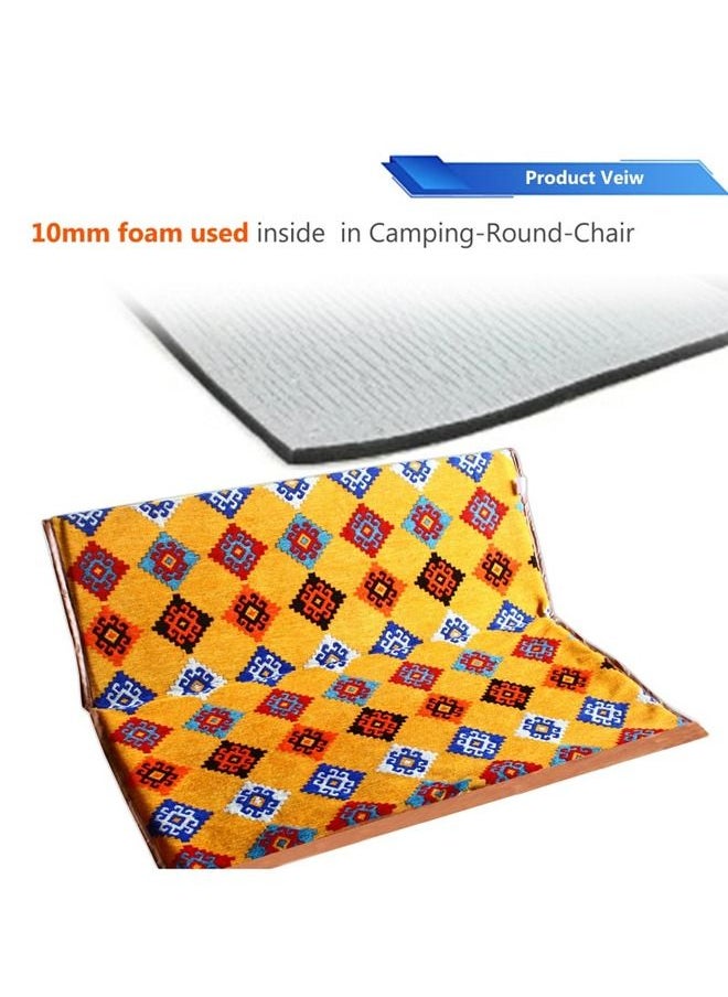 Cady One Folding ground chair for trips and camping, multicolor, 120x110x45 cm  - Image 4