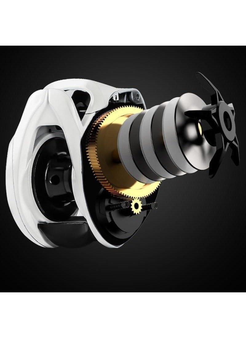 Valkyrie - AW200 Left Hand Baitcasting 8kg Max Magnetic Brake 6.3:1 Spinning Rod Fishing Machine Motor - Image 1