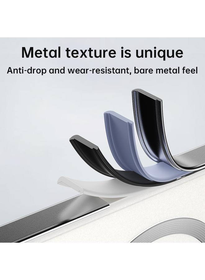 S-TOP Case For Google Pixel 9 Pro Irregular Alloy Frame Fosted Translucent MagSafe Phone Case - Image 5