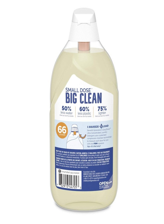 Seventh Generation Easy Dose Laundry Concentrated Liquid Detergent, Free & Clear, 23.1 Fl Oz (Pack of 6) - Image 3