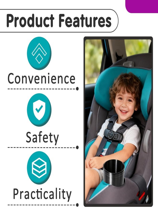 Joworthy 2PCS Cup Holder Replacements for Safety 1st Car Seat, Compatible with EverFit Grow & Go Maxi-COSI Pria Cosco All-in-One Car Seat Model C6577, Easy Snap Installation Durable - Image 4