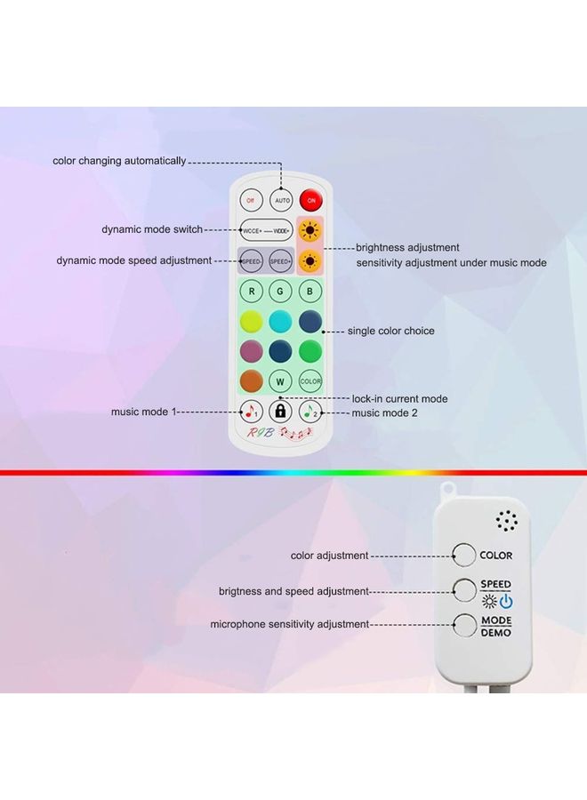 Loquat Set Of 4 Led Strip Lights Multicolour - Image 3