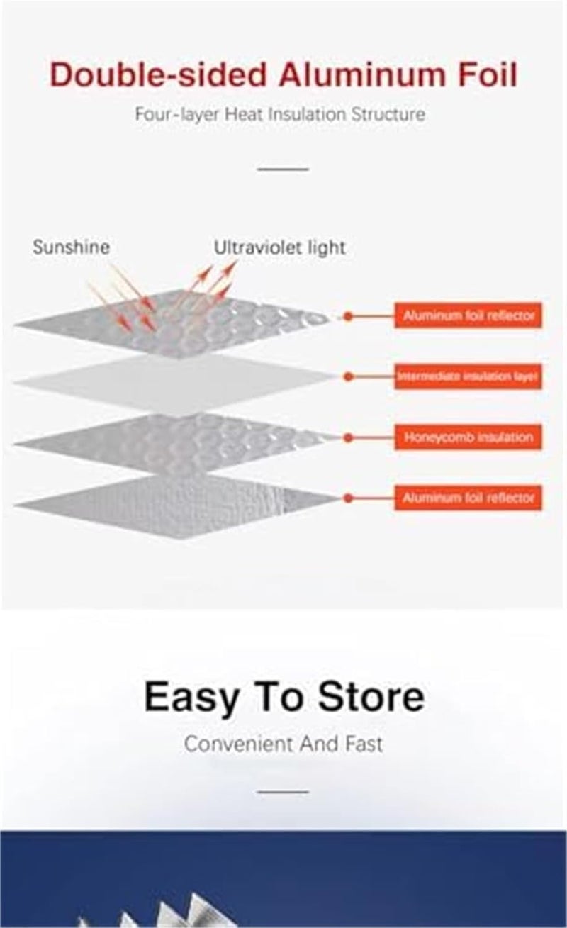 Yurefax Car Sun Shades for VW Transporter T6 LWB - Image 2