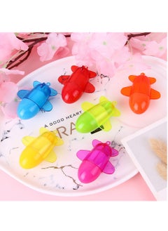 KASTWAVE Mini Plane Ballpoint Pen, 30 Pcs Cute Cartoon Retractable Ball Pen for Kids, Mini Cute Nurse Pens, Airplane Party Favors for Student School Office Supplies, Random Color  - Image 3