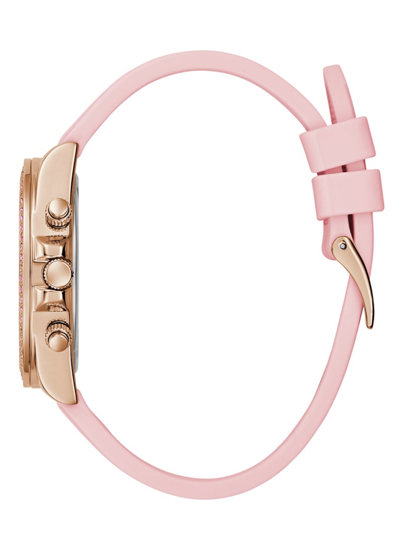 GUESS Women's Sparkling Pink Limited Edition Watch GW0032L4 - Image 4