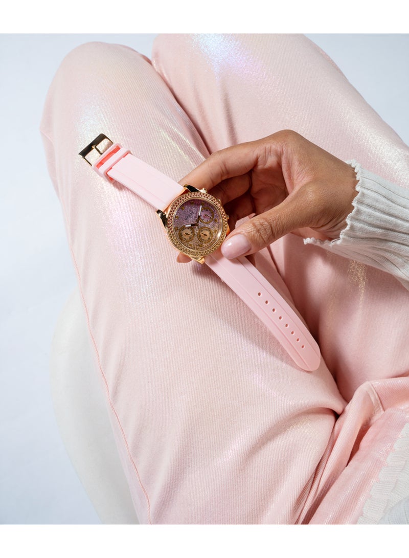GUESS Women's Sparkling Pink Limited Edition Watch GW0032L4 - Image 5