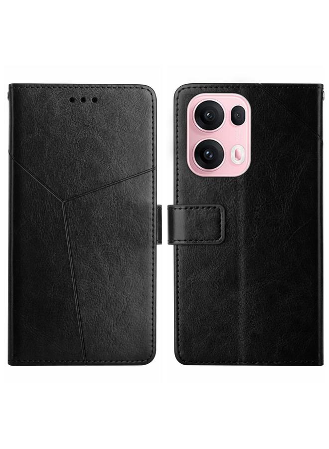 S-TOP Case For OPPO Reno13 Pro Global Y-shaped Pattern Flip Leather Phone Case - Image 1