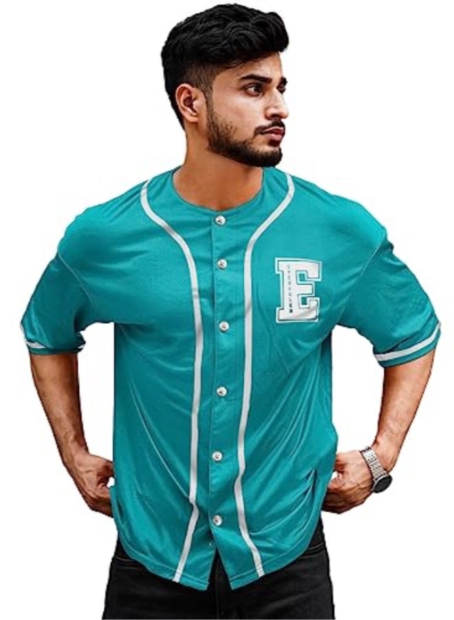 eyebogler Mens Cotton Blend Half Sleeve Oversized Printed Tshirt || Loose fit Tshirt - Image 2