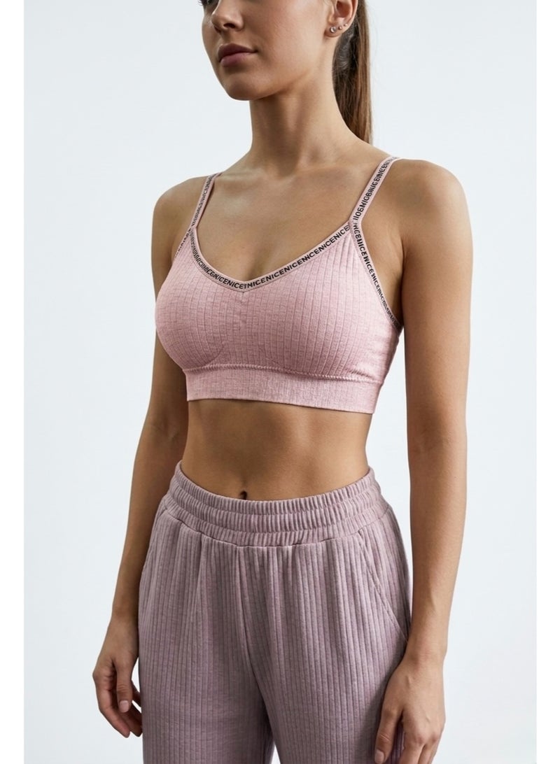 Women’s Ribbed Crop Cami Top with Thin Straps 5 PCS PACK - Image 3