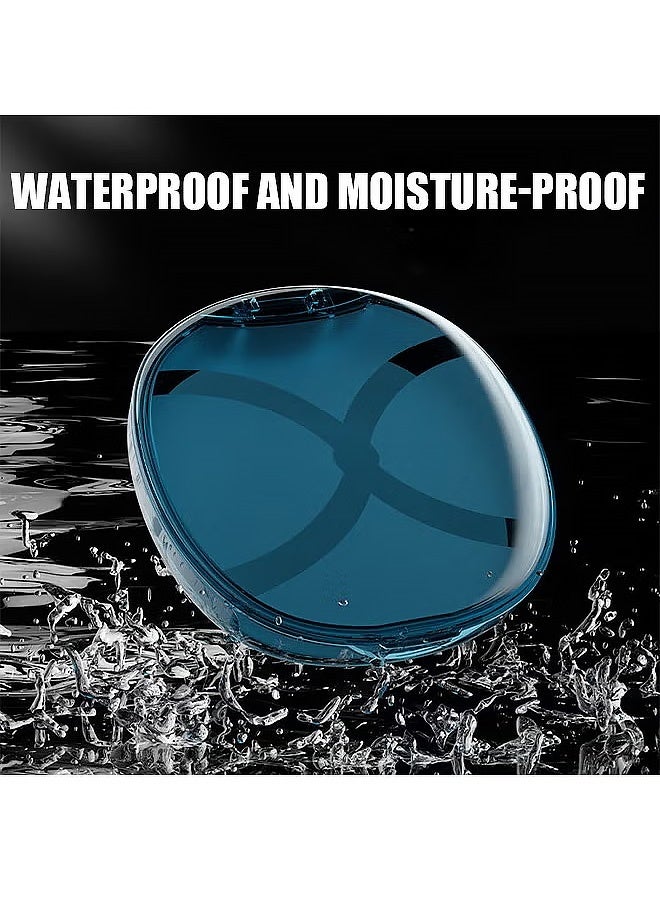 MXN Retainer Case - Teeth Cleaning Box Retainer Storage Box with Leash Chews, Built-in Mirror Aligner Case (Blue) - Image 4