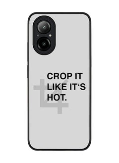 Stylizedd Rugged Black Edge Case for Realme C67 4G, Slim fit Soft Case Flexible Rubber Edges Anti Drop TPU Gel Thin Cover -  Crop It  - Image 1