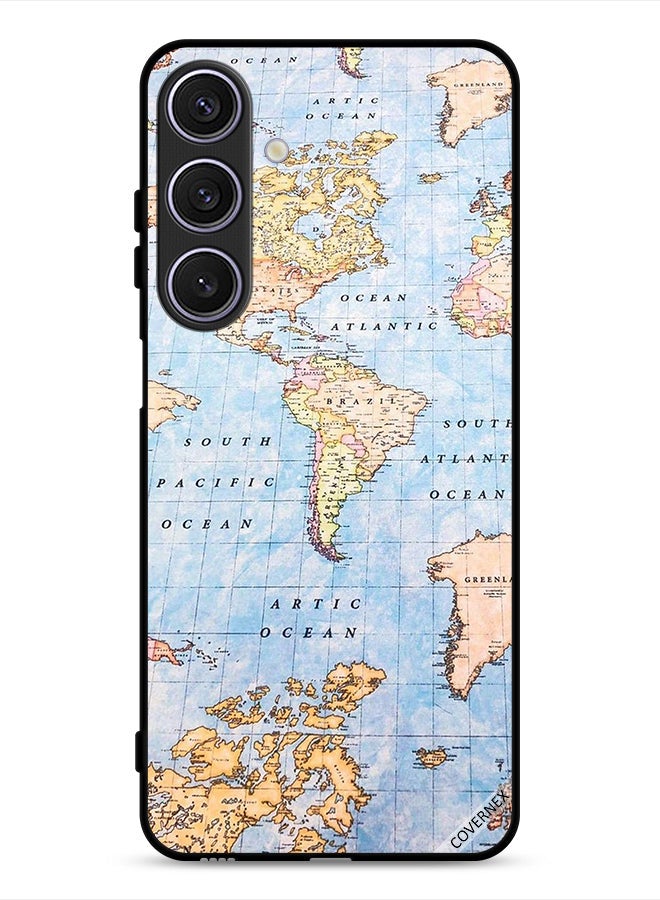 Covernex Samsung Galaxy A26 Protective Case Cover World Map - Image 1