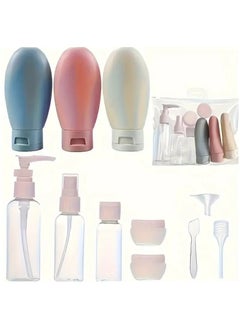 QUALITY 11pcs Travel Bottle Set - Leakproof, Refillable Containers for Toiletries & Cosmetics - Ideal for Shampoo, Conditioner, Lotion, Soap, Body Wash - Essential Travel Accessories  - Image 1
