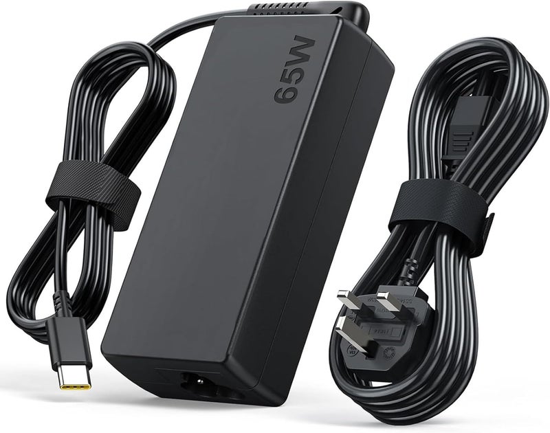 فينسوك 65 واط 45 واط شاحن كمبيوتر محمول USB-C متوافق مع Lenovo ThinkPad T480 T570 E490 E580 T14 T15 P14S Chromebook 300e 500e Yoga C930 HP Elitebook 1030 1040 Zbook 14u 15u Dell ASUS Acer محول طاقة من النوع C - Image 1