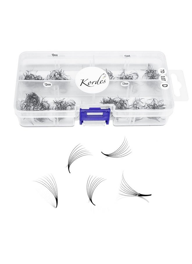 Kordes - Premade Fans Lash Extensions By Kordes Mix Size 10 To 13Mm For Professional Use Promade Volume Eyelash Extensions (7D D Curl) - Image 1