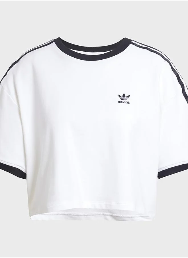 اديداس تيشيرت Adicolor 3-Stripes Loose Crop