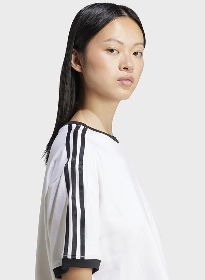 adidas تيشيرت Adicolor 3-Stripes Loose Crop