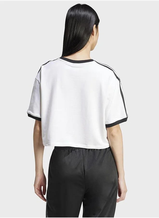 اديداس تيشيرت Adicolor 3-Stripes Loose Crop