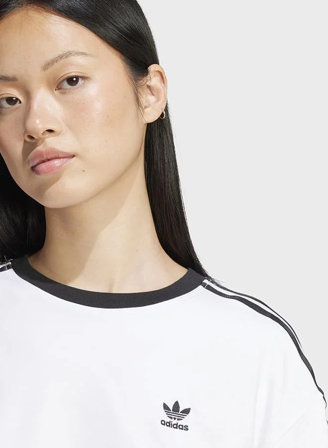 adidas تيشيرت Adicolor 3-Stripes Loose Crop