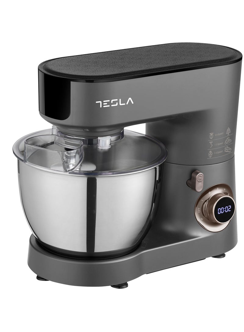 تسلا عجان من تسلا  سعه 6.5 لتر بقوه بقوة 1000 وات 6 سرعات رمادي - Image 2