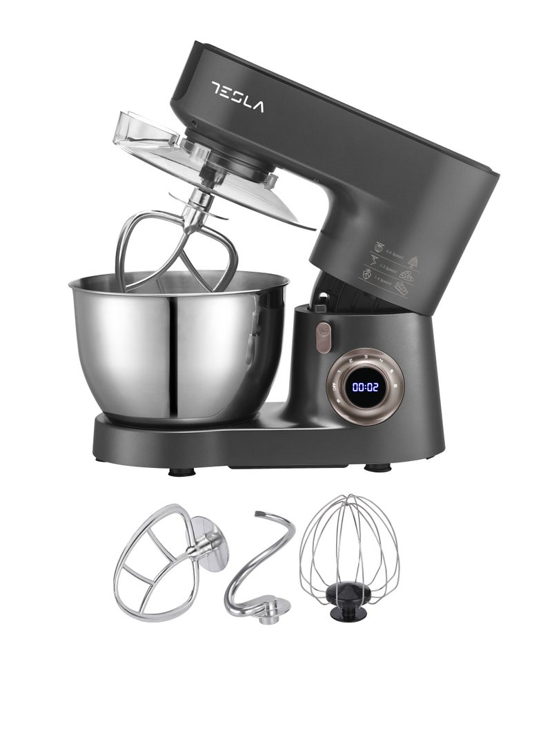 تسلا عجان من تسلا  سعه 6.5 لتر بقوه بقوة 1000 وات 6 سرعات رمادي - Image 1