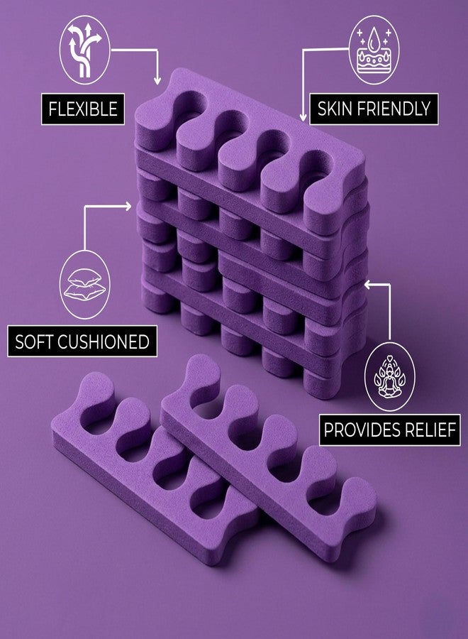 FOLELLO Nail Separators Sponges | Pedicure Toe Separator for Women | Nail Protector Set for Feet (50 X 2 pcs) - Image 5