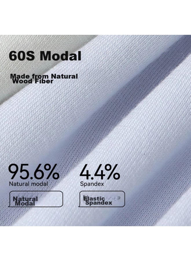 Madallo Modal Women's Underwear, Seamless, 7a Antibacterial, 100% Cotton Crotch, Comfortable Mid-rise Triangle Panties For Girls, Size M - Image 1