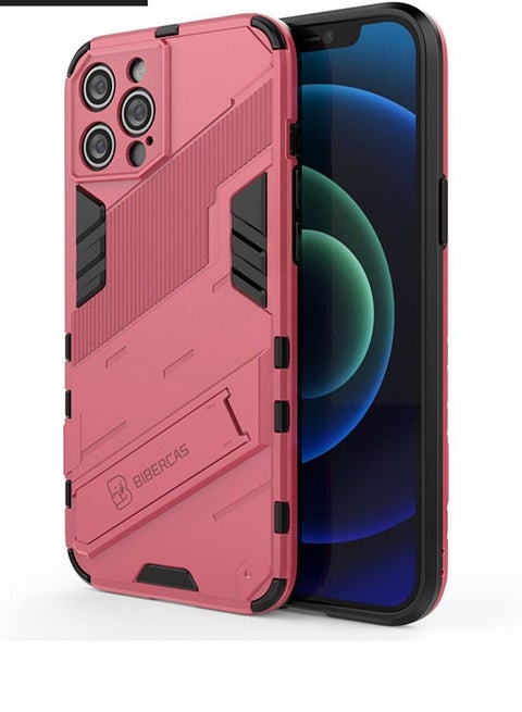 Suitable For Iphone Mechanical Style Hide bracket Fine Hole Anti Falling Phone Shell