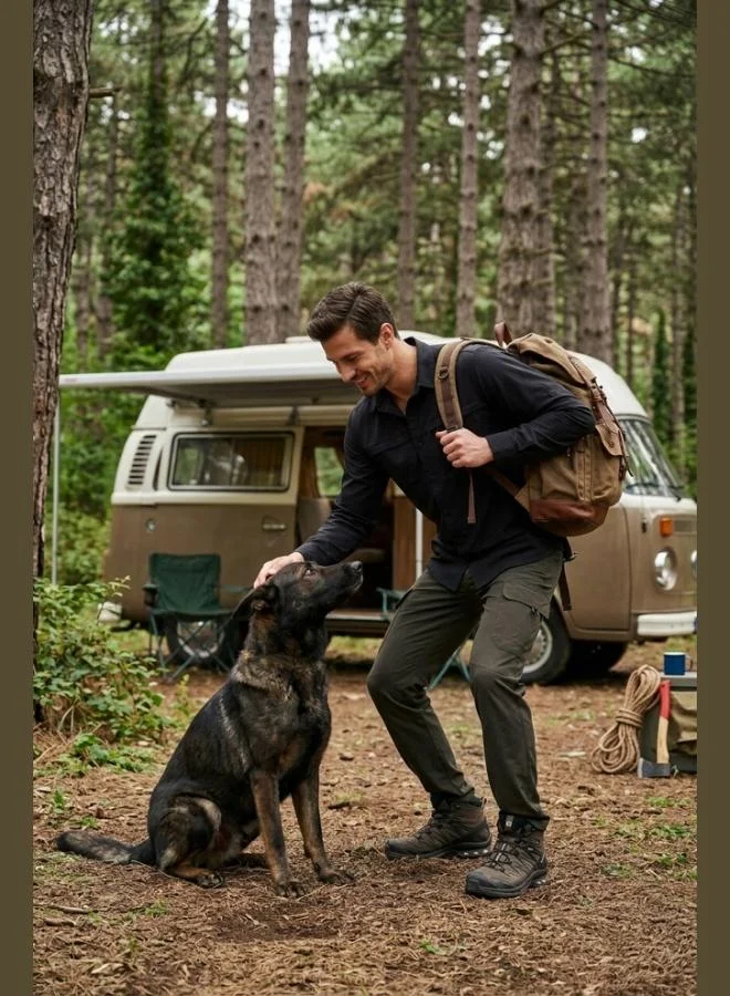 بوراتي Buratti Normal Waist Slim Fit Water Repellent Trekking and Courier Trousers Men's PANTS 693719