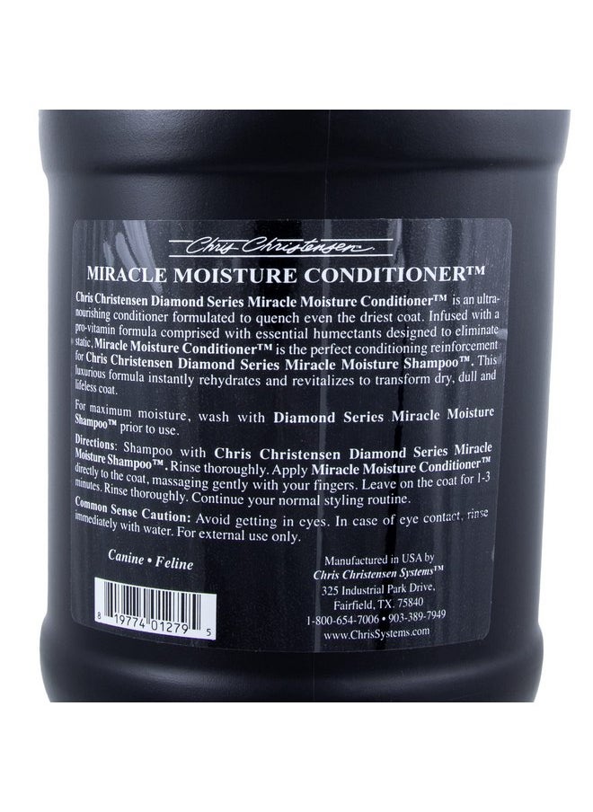 Chris Christensen Chris Christensen Diamond Series Miracle Moisture Dog Conditioner, Groom Like a Professional, Pro-Vitamin Formula, Provides Maximum Moisture, Use on Both Dogs and Cats, Made in USA. 128 oz  - Image 4