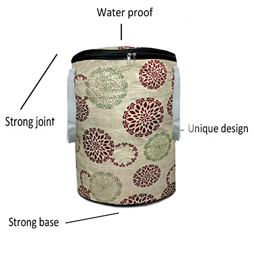 KANUSHI Industries® 100% Waterproof & Dustproof Front Load Automatic Washing Machine Cover (Suitable for 6 Kg, 6.5 kg, 7 kg, 7.5 kg)+1 Pc Designer Laundry Bag(Washing-Front+LB-NW-NEW-11) - Image 5