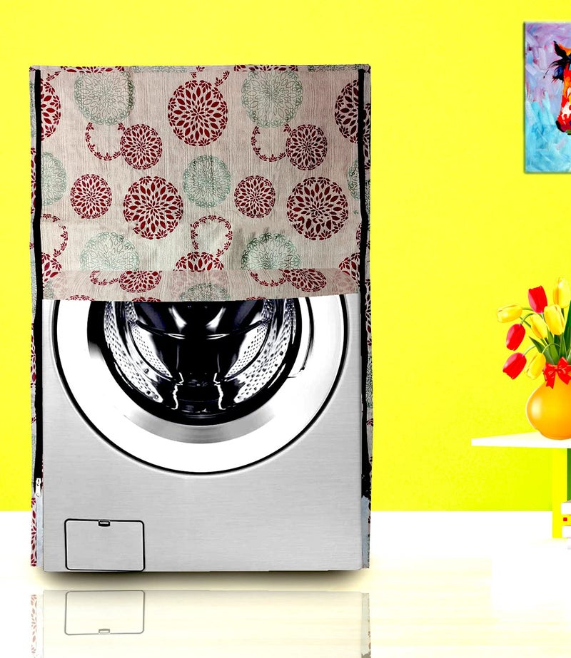 KANUSHI Industries® 100% Waterproof & Dustproof Front Load Automatic Washing Machine Cover (Suitable for 6 Kg, 6.5 kg, 7 kg, 7.5 kg)+1 Pc Designer Laundry Bag(Washing-Front+LB-NW-NEW-11) - Image 3