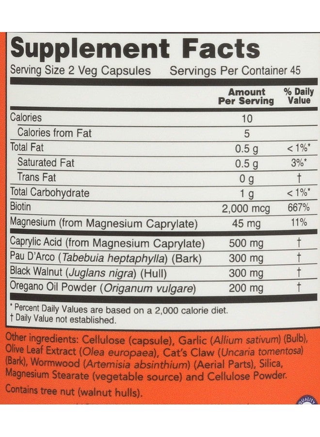 Now Candida Support, 90 Veg Capsules (Pack of 2) - Image 3