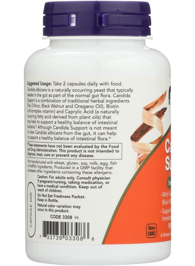 Now Candida Support, 90 Veg Capsules (Pack of 2) - Image 5