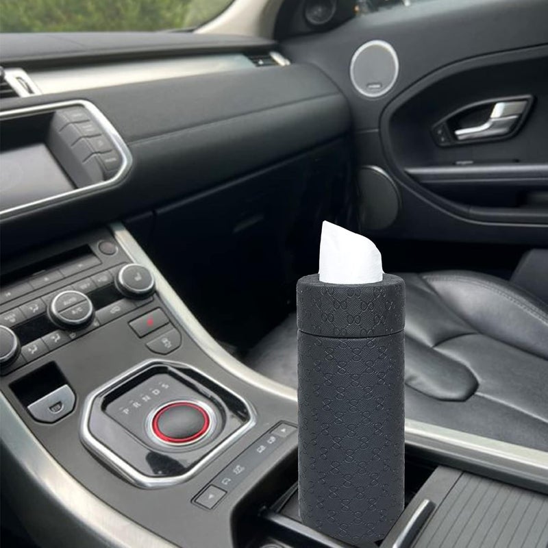 AZYEEA Handcrafted Fine Leather Tissue Paper Holder Napkin Holder for Car Gifting Office Desks Cars Home Decor Durable Water ResistantDesign1 - Image 2