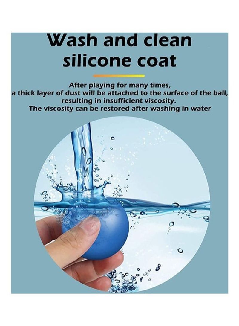 NIBEMINENT 4-Piece Soft And Squeeze Stress Relief Novelty Sticky Glow In Dark Ball - Image 5