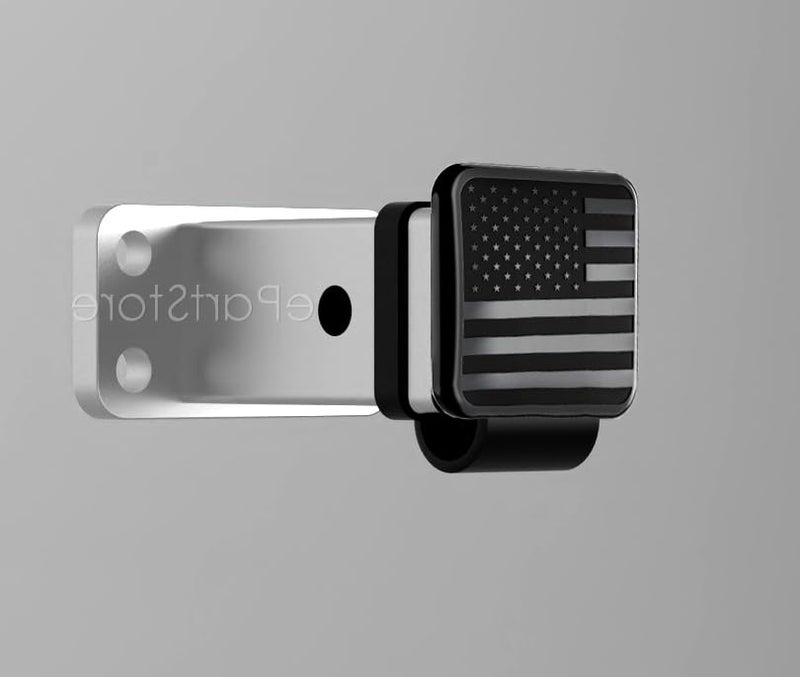 eVerHitch 2-inch Trailer Hitch Cover Plug Insert (Black Flag, Fits 2" Receiver) - Image 4