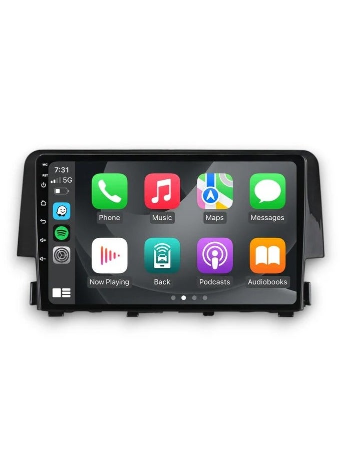 Advanced Android Radio for HONDA CIVIC 2016 TO 2020 – 2Year Warranty  4GB RAM, 32GB Storage, CarPlay & Android Auto, Free Night Vision Camera & Navigation