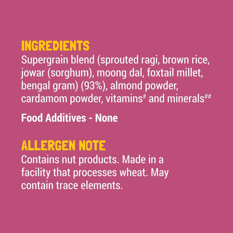 Slurrp Farm Sathu Maavu Baby Cereal | Wholesome Multigrain Mix with Almonds, Lentils & Millets | No Added Sugar or Milk | Easy to Cook & Digest | 7.05 Oz (200g) - Image 5