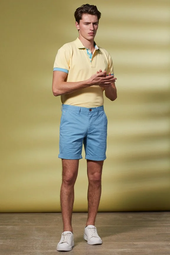 Vicomte A. Loic Sky Blue Shorts