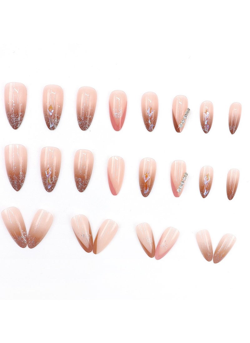 Generic - اضغط على أظافر 24 قطعة أظافر صناعية - Image 1
