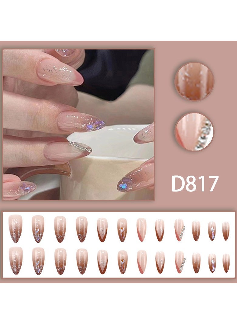 Generic - اضغط على أظافر 24 قطعة أظافر صناعية - Image 1