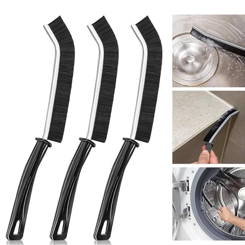 Azaria 3 Piece Mini Gap Cleaning Brush Set Multi-Purpose Hard Bristle Scrubber for Kitchen, Sink, Bathroom, Tiles, Windows, Gas Stove & Toilet Seat | Dead Corner Cleaning Brush - Image 1